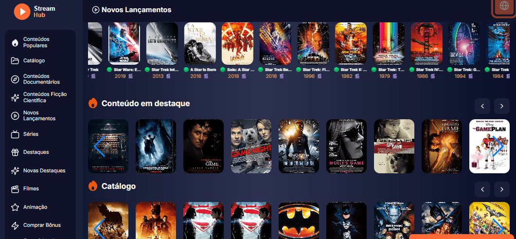 StreamHub - Catálogo
